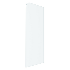 Glass Shower Screen Fixed Panels - Walk-in shower panel with radius corner - Image 1