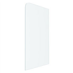 Glass Shower Screen Fixed Panels - Walk-in shower panel with radius corner - Image 4