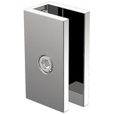 Purity Showerscreens and 6mm wall bracket Chrome plated - Square edge