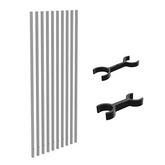 PIK - PICKET KIT - 1600H - White Blade Picket Pool Fence Blades