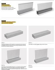 PIK - PICKET KIT - 1600H - White Blade Picket Pool Fence Blades