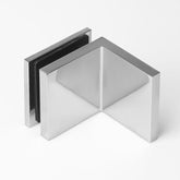 Forge Frameless Shower Screen Bracket Glass to Wall 90 Degrees Adjustable - Chrome