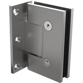Zurich offset wall to glass hinge SQUARE EDGE - Satin Chrome