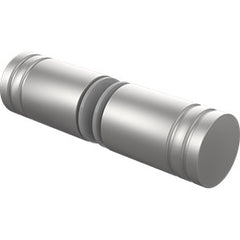 Satin Chrome Frameless Wall to Wall Shower Screen with extended Dry Glaze U Channels