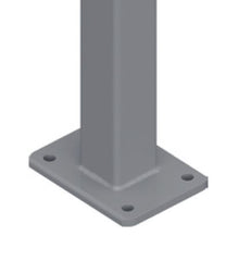 50x50mm base plated post 1300mm OR 1600mm H - Image 1