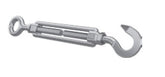 Hook to eye turnbuckle M5 Stainless Steel 316 with locking nut