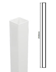 127mmX 127mm Full post 'No slot holes ' - Full privacy, PVC fence post, - Image 1