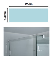 GLASS BRACE PANELS, can be used for glass header bars or shelving - Image 1