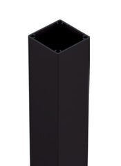 Black 65x65mm Aluminium Post - 2400mm with top cap, 3mm wall thickness, heavy duty - Image 1