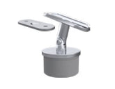 Swivel head rail support for 50.8mm diameter posts with 1.5mm wall