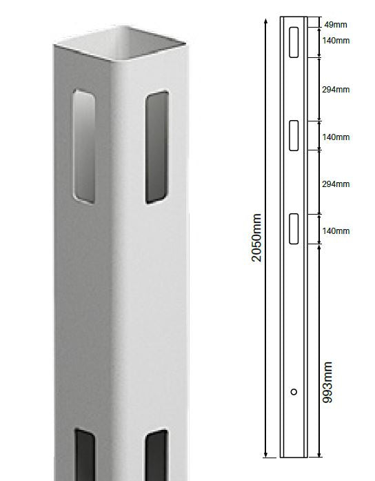 127MM X 127MM 90 Degrees post - 3 Rail Hampton Fencing Post, - Image 1