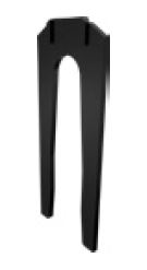 Stackable packer BLACK HDPE 3mm thick for Side Mount Pool Fence Spigot (Madrid Tilts)