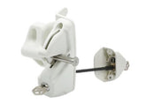 White Lokk Latch and deluxe KEYED TO DIFFER