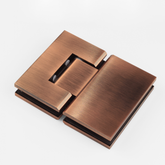 SHOWER HINGE GLASS TO GLASS 180 Degrees ANTIQUE BRONZE