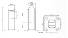 10 x Pool Fence Spigot, SS2205, Highest Quality, Australian Stock, - Image 3