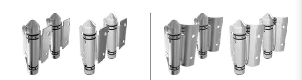 2x Self Closing Glass Pool Fence Gate Hinge 1 pair 316 Stainless Steel Gate - Image 1