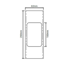 Hole cutting jig - For gate midrail for Vertical Pailing