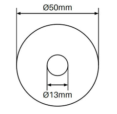 50mm Diameter nylon washer Black nylon