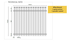 Zeus DETE steel panel 2100MM H x 2400MM W