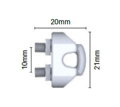 Wire rope grip 3.2mm Stainless Steel 316