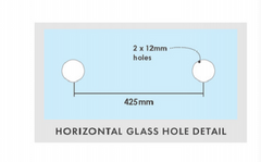 D shower door handle stainless steel, D HANDLE 450mm long, towel rail shower - Image 3