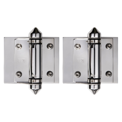 Master Range Hinge Set for Frameless Glass Pool Fence Gate, Self Closing - Image 1