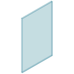 Frameless 12mm Glass Balustrade Panels, 970MM HIGH choose your size,
