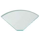 10mm Toughened Glass Corner Shelf RADIUS SHELVES - Image 1