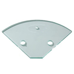 10mm Toughened Glass Corner Shelf RADIUS SHELVES - Image 3