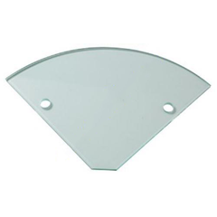 10mm Toughened Glass Corner Shelf RADIUS SHELVES - Image 2
