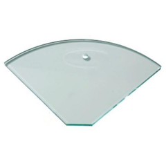 10mm Toughened Glass Corner Shelf RADIUS SHELVES - Image 4
