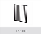 Homesafe Flat Top Aluminium Pool Gate - 970 x 1200mm SATIN BLACK