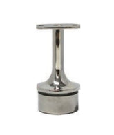 MOD 50 - ROUND 316 STAINLESS STEEL RAIL SUPPORT - FIXED FLAT SADDLE
