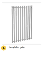 BARR Gate Converter - 1800mm High - White / Black