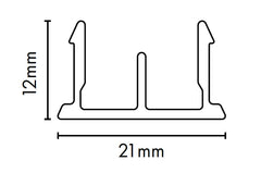 93mm Wide Top Spacer - For 16.5x16.5mm Picket Balustrade - Pack of 20