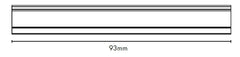 93mm Wide Top Spacer - For 16.5x16.5mm Picket Balustrade - Pack of 20