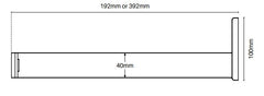 Centre support rail mounting arm - 200MM or 392MM WIDE