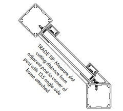 Alumawood 135 Degrees adapter 5800MM LONG