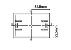 Alumawood Heavy duty top/bottom rail 5800mm