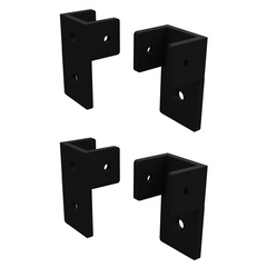 BARR Extended 'C' Bracket Kit - 4 Pack - White / Black - Image 2