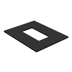 Dress Ring For BARR Posts - 100mm x 80mm - White / Black - Image 2