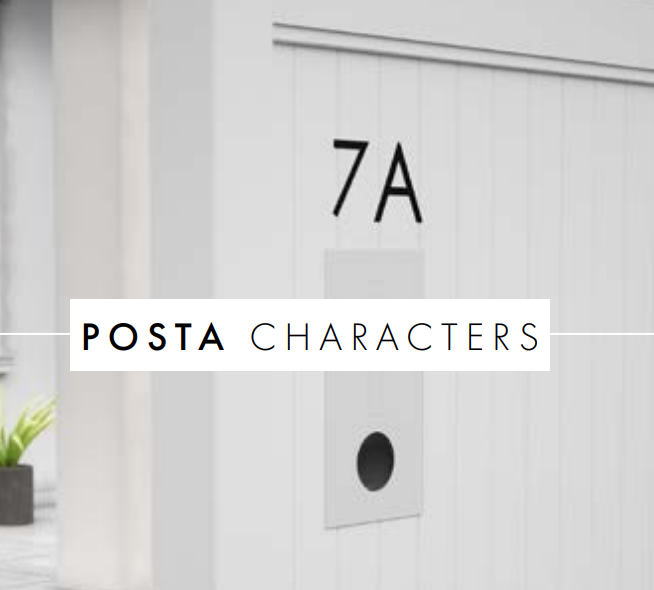 House Numbers, Letters & Characters, Stainless Steel or Powder coated - Image 1