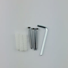 FORGE CHROME SHOWER HINGE GLASS TO WALL L-SHAPE 90 Degrees 10mm glass - Pearl Chrome