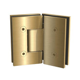 FORGE SHOWER HINGE GLASS TO GLASS 135 Degrees 10mm glass - Brushed Brass
