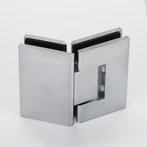 FORGE SHOWER HINGE GLASS TO GLASS 135 Degrees 10mm glass - Satin Chrome