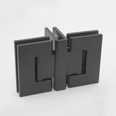 FORGE SHOWER HINGE GLASS TO GLASS BACK TO BACK 10mm glass - Matt Black