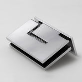 FORGE CHROME SHOWER HINGE GLASS TO WALL L-SHAPE 90 Degrees 10mm glass - Chrome