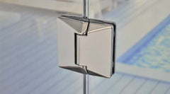 Atlantic 530, Glass Pool Fence Hinge, Soft Close Hinge, Suits Polaris cutouts.
