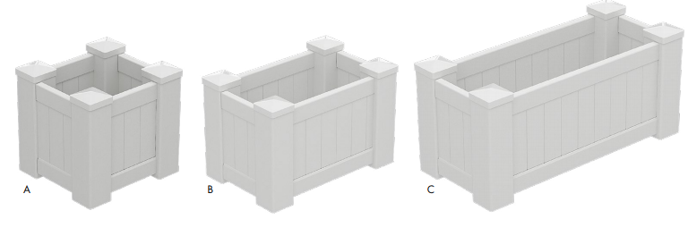 Hampton Style Planter Box UV stable PVC - Image 1