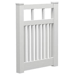 Semi privacy gate 1000mm Wide 1200mm High Hamptons Gate PVC, - Image 1